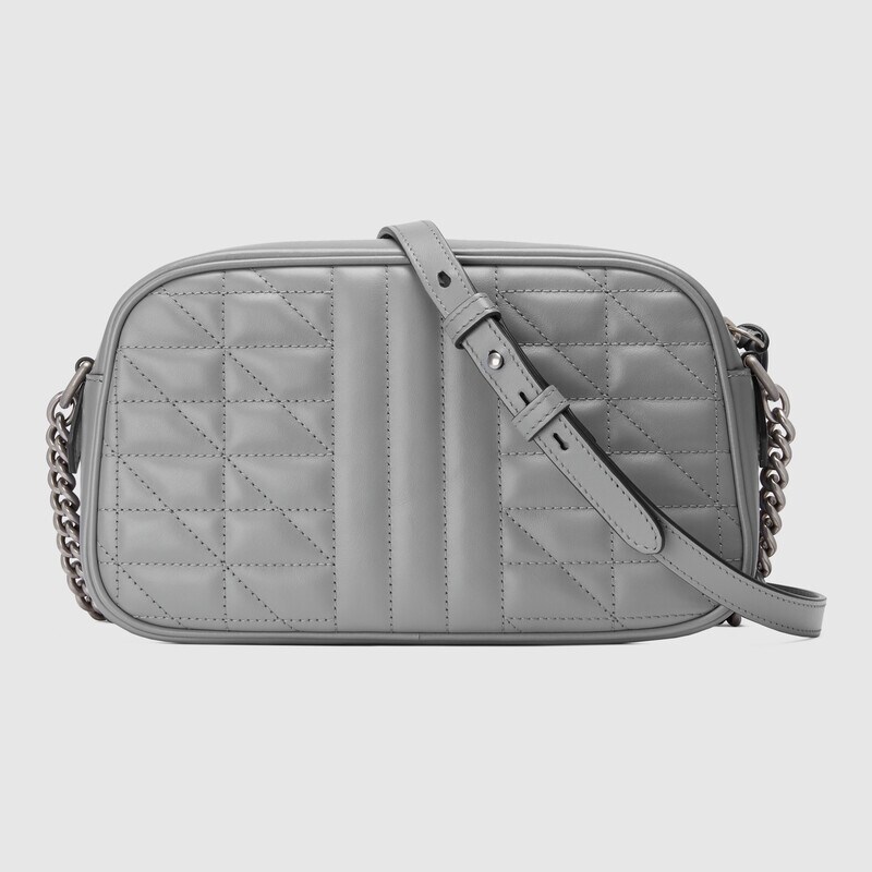 Gucci GG Marmont Small Matelasse Shoulder Bag 447632 Dark grey